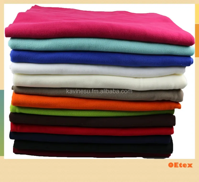 100% polyester knitted polar fleece two sides brushed one side antipilling