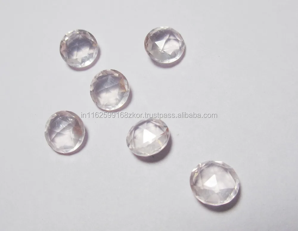Rose Quartz Wholesale Natural Custom Loose Gemstone Round Cut Briolette Semiprecious Top Quality At Best Price