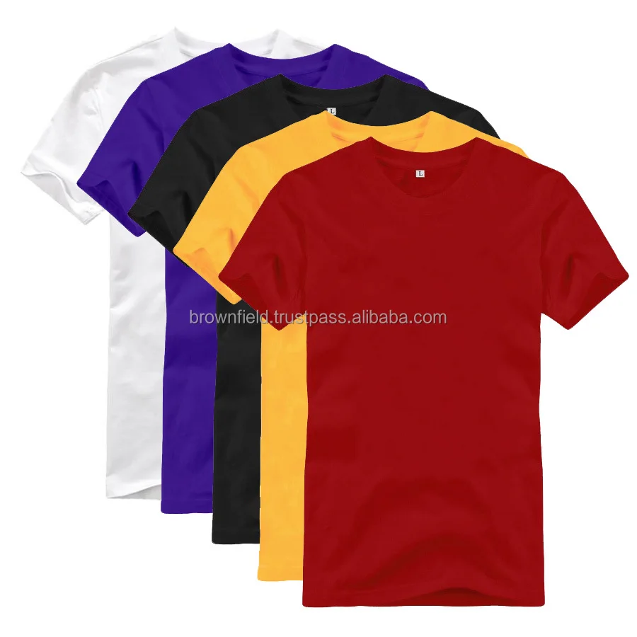 Solid Color Short Sleeve Bangladesh Manufacturer Super Soft 100 Combed Cotton Pima Cotton T-shirt