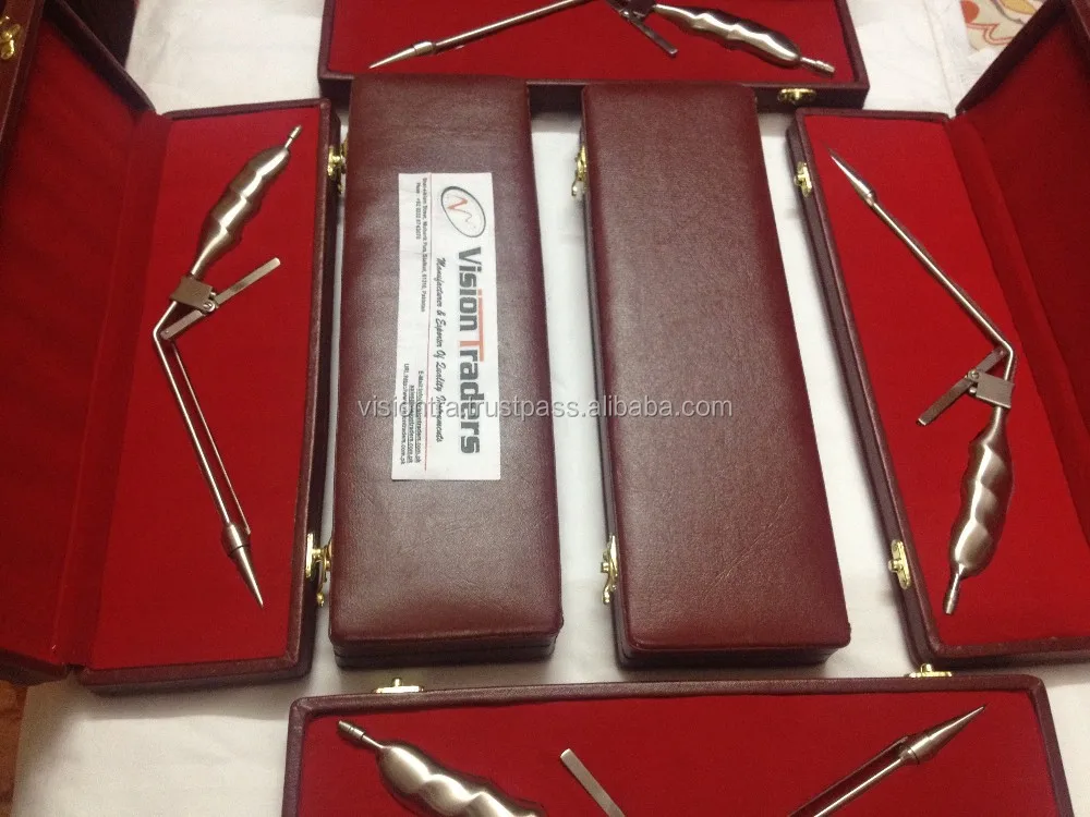 Manual Stainless Steel Hemorrhoidal Suction Ligators up & down Forceps Surgical Instruments Basis Straight Design