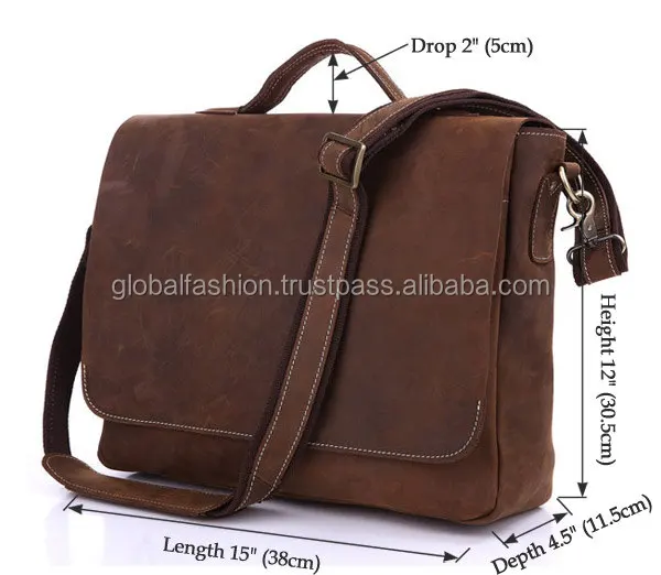 
made in India genuine leather messenger bags for men 