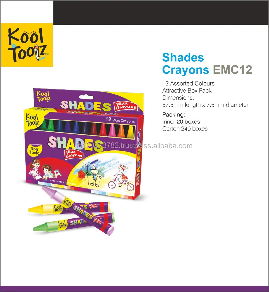 Shades Crayons best quality Product available in bulk Quantity With Cheap Price From Indian Exporter