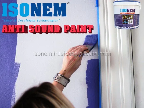 ISONEM ANTI SOUND PAINT, ACOUSTIC, SOUNDPROOF INSULATION PAINT,  MADE IN TURKEY,  LATEST TECHNOLOGY