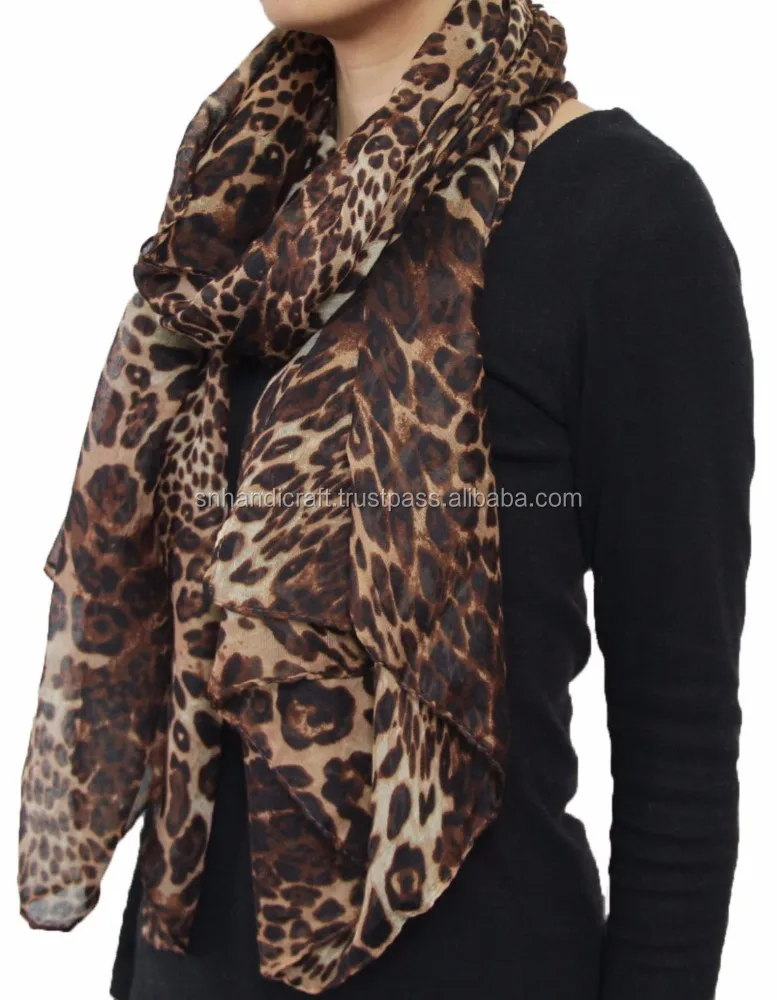 leopard skin print scarf infinity scarf with animal print cotton infinity scarf