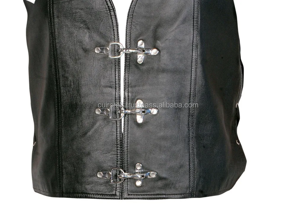 motorcycle leather vest