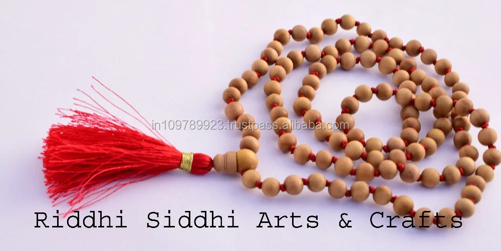 spiritual chandan necklace/wooden rosary beads/prayer beads