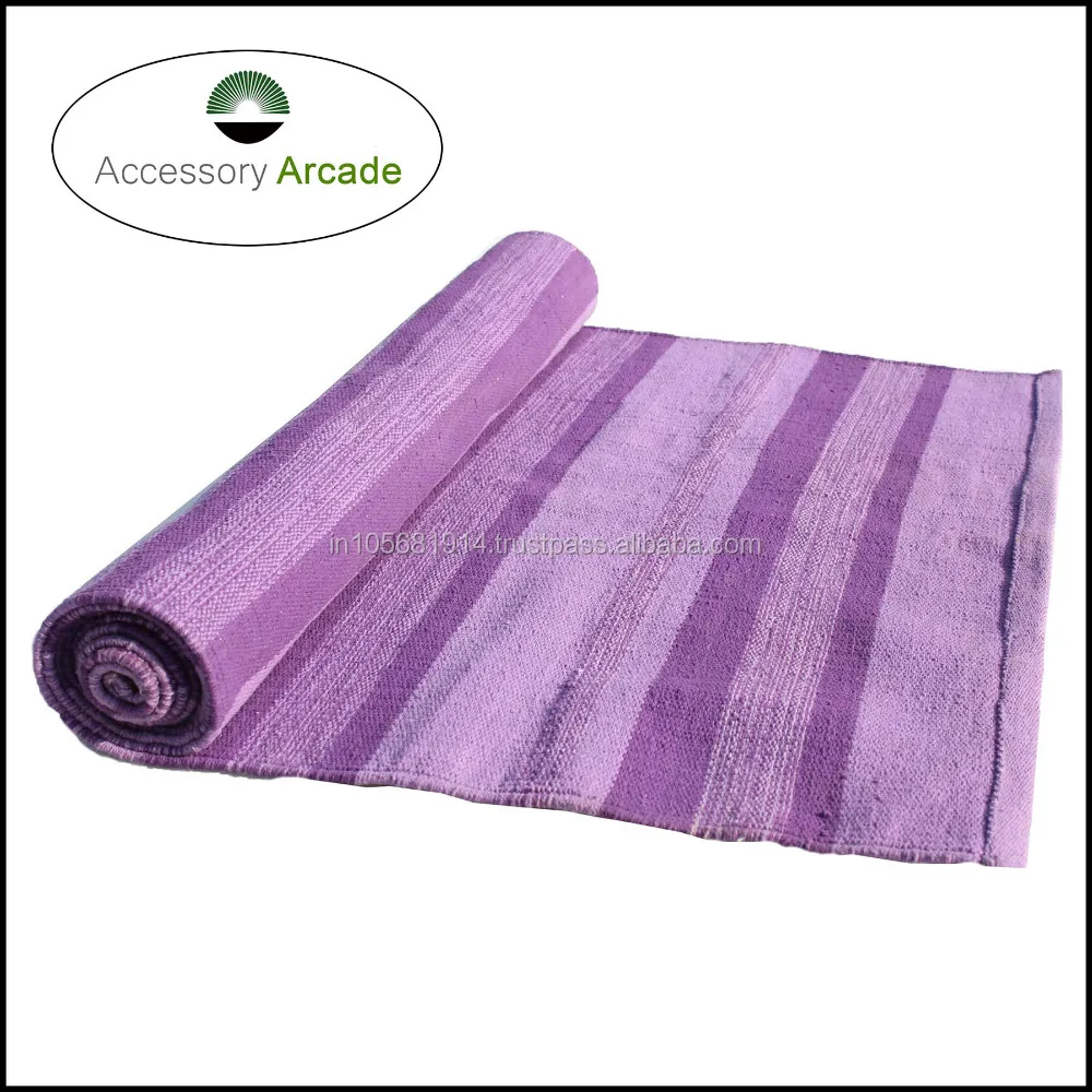 Best Quality handwoven 100 % cotton yoga rug for yoga practice Indian manufacturer