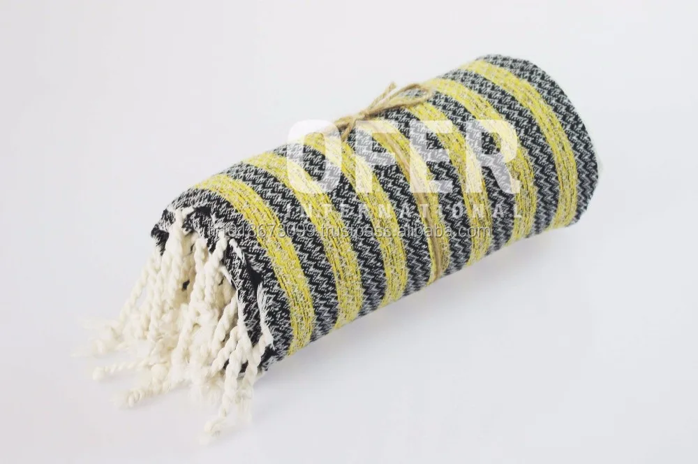 Hammam Towel, Cappadocia Peshtemal Turkish Fouta Towels - red and blue trendy beach towel made in Turkey