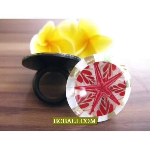 Seashells handmade finger rings multiple color multiple design cheap price wholesale bulk order bonus free shipping