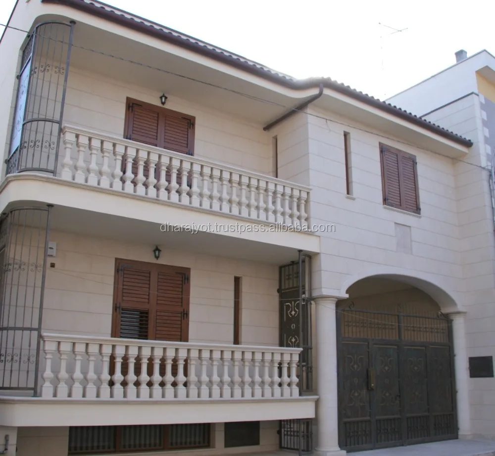 High quality stone terrace home villa decorative European style stone sandstone balustrade for outdoor ornament