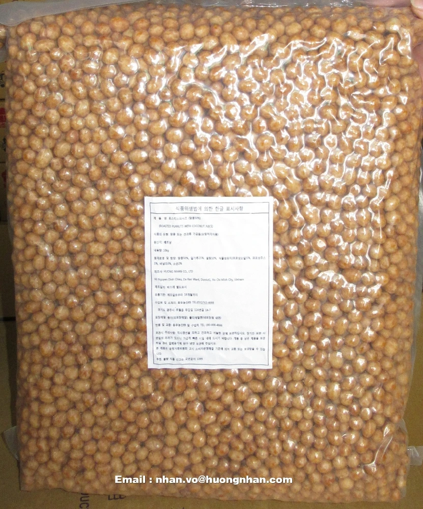 Жареный арахис с кокосовым соком-10 кг/Вакуумный пакет/картонная коробка