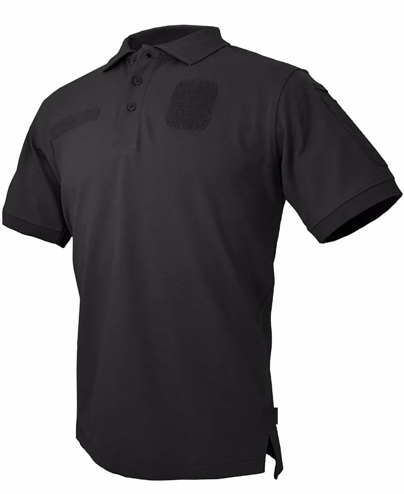 Tactical security guard uniform polo shirts name-taDpe patch Custom shirts bamboo modal organic cotton