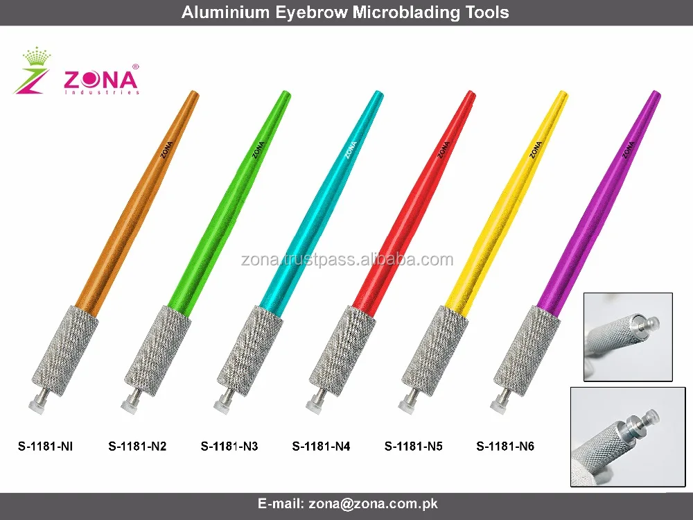 Custom Label Pen for Eyebrow Microblading Pen with different needles Permanent Makeup Pen Eyebrow Needle Blade Tools