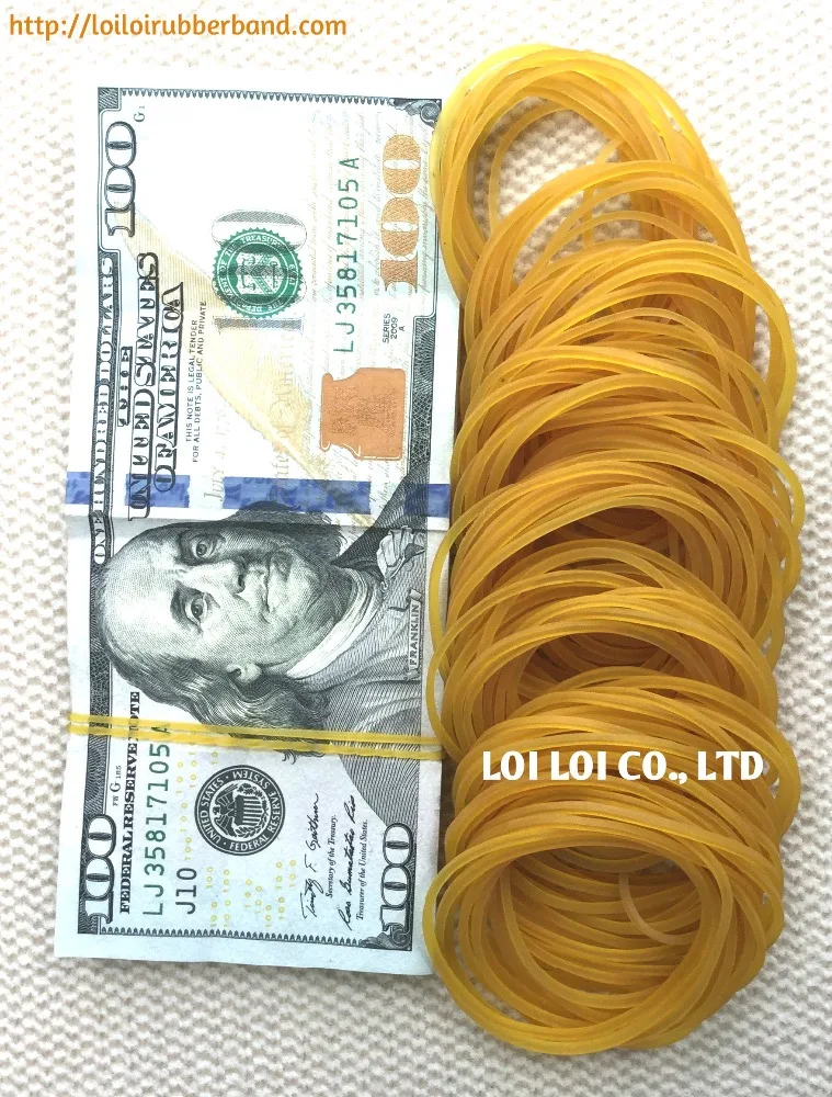 Non-toxic Natural 100% Pure Elastic Rubber Band eco-friendly - Good Use Natural Rubber Band For Money best selling