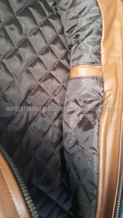 camel color sheep leather jacket for Men