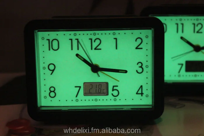 
grow in dark desk clock ,LCD Clock 