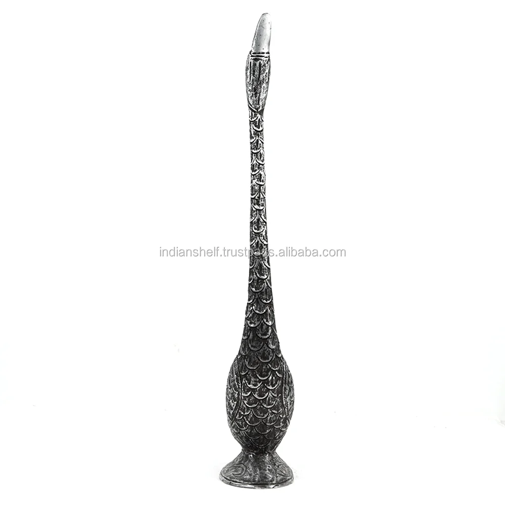 Handmade Indian Silver Metal Alloy Duck Sculpture Handmade Best Quality Metal Craft Duck Sculpture