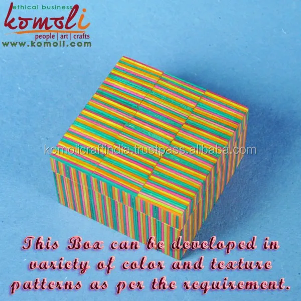 Indian Handmade custom shape wooden jewelry decorative box