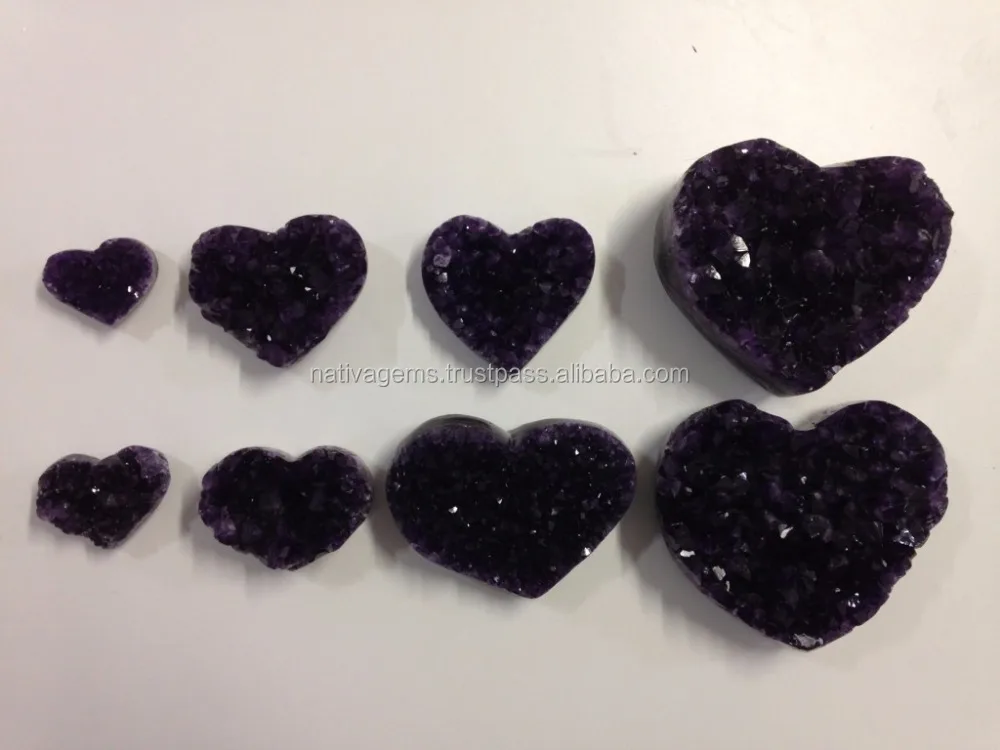 FANTASTIC AMETHYST DRUZY HEART