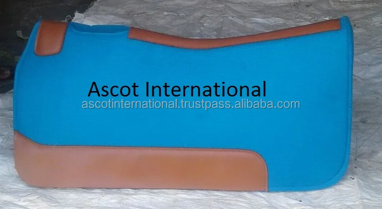 Wholesale Custom Horse Equestrian Saddle Pad Blanket wool Equipment riding racing equipment accessories all seasonal fleece felt