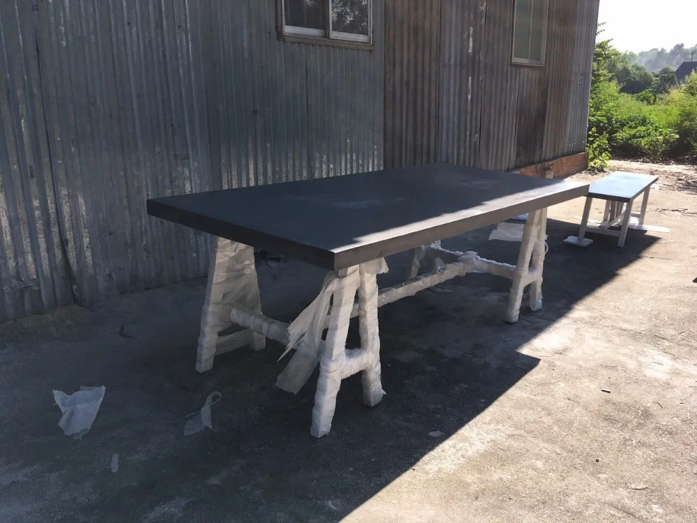 fiber Cement concrete dining table set living room sofa set furniture lightweight concrete furniture outdoor garden home deco