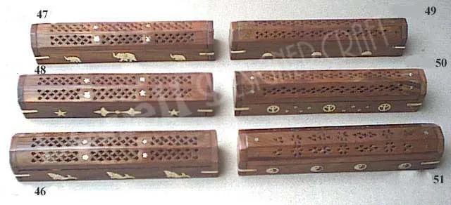 12 inches wooden coffin style incense burner/holder is well crafted