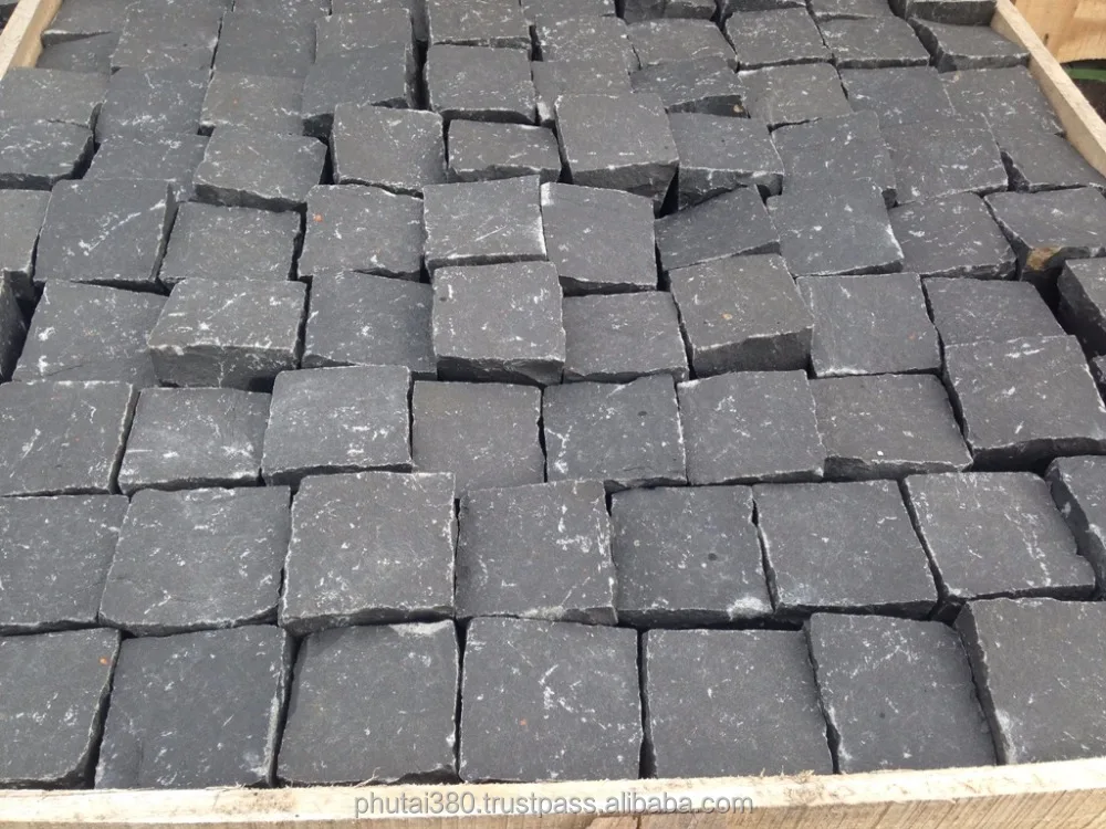 Grey Basalt Cube Allsides Made By Hand