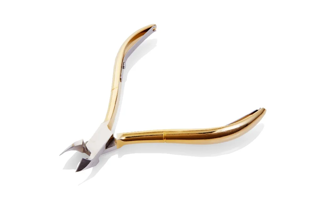 NGHIA Superb N-118 Hard Steel Gold Plated Export Cuticle Nipper