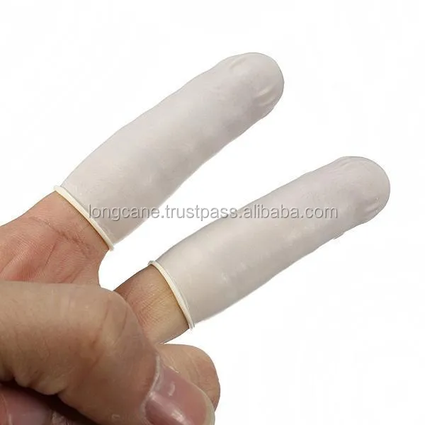 Cheap high grade manufacturer latex finger cot for microelectronics