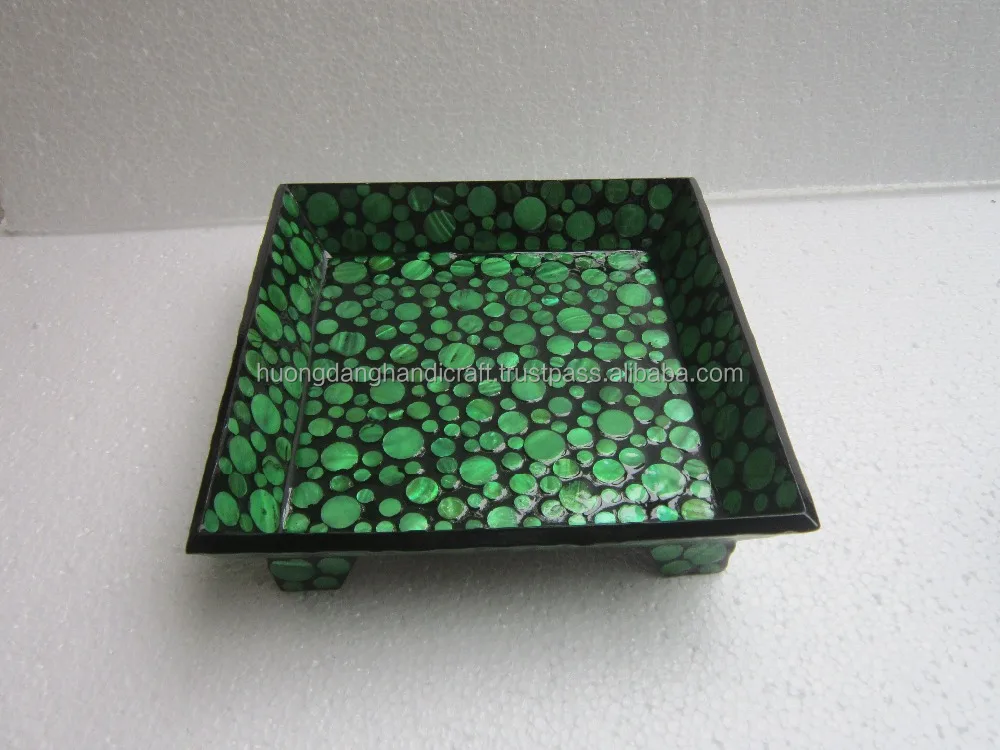 Mother of Pearl Inlaid Lacquer Tray made in Vietnam with great price