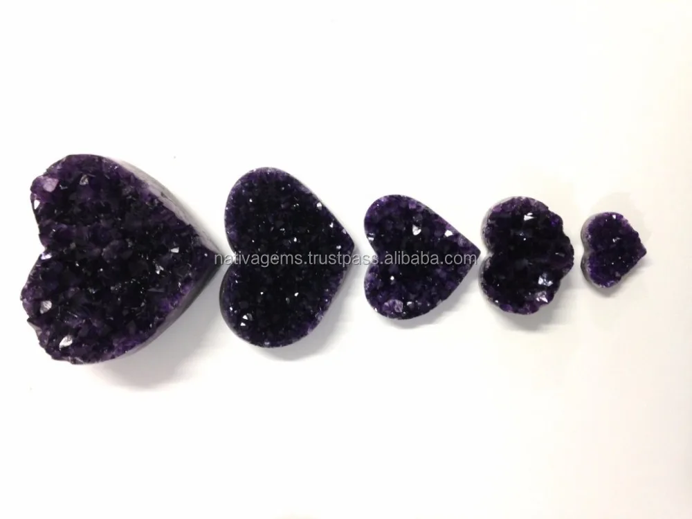 FANTASTIC AMETHYST DRUZY HEART