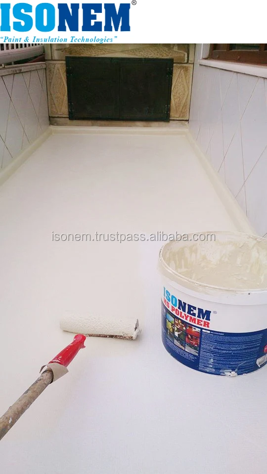ISONEM POLYMER MS LIQUID MATERIAL WATERPROOFING FOR ROOF, TERRACE, MADE IN TURKEY