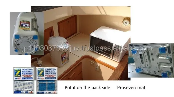 
Keep a boat/yacht/marine appliance safety during voyage! Anti slip gel pad for monitor 