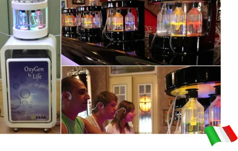 Made in Italy fashion oxygen bar aroma oxygen bar oxygen bar station