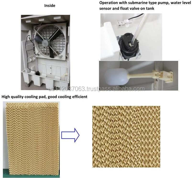 Испарительный воздушный охладитель водяной насос/воздушный без воды/водяной