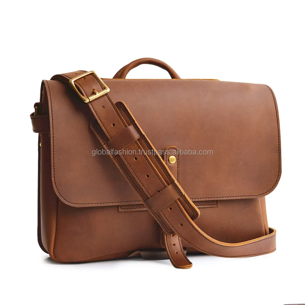 
made in India genuine leather messenger bags for men 