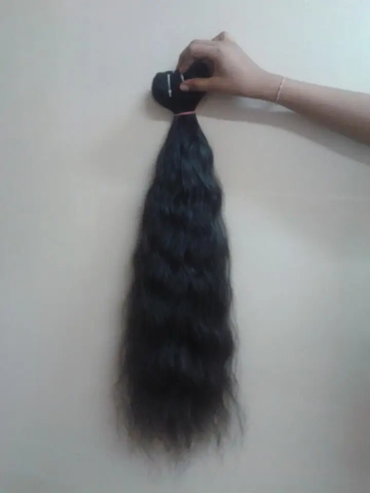 
100% virgin indian human hair extension from Indian factory 