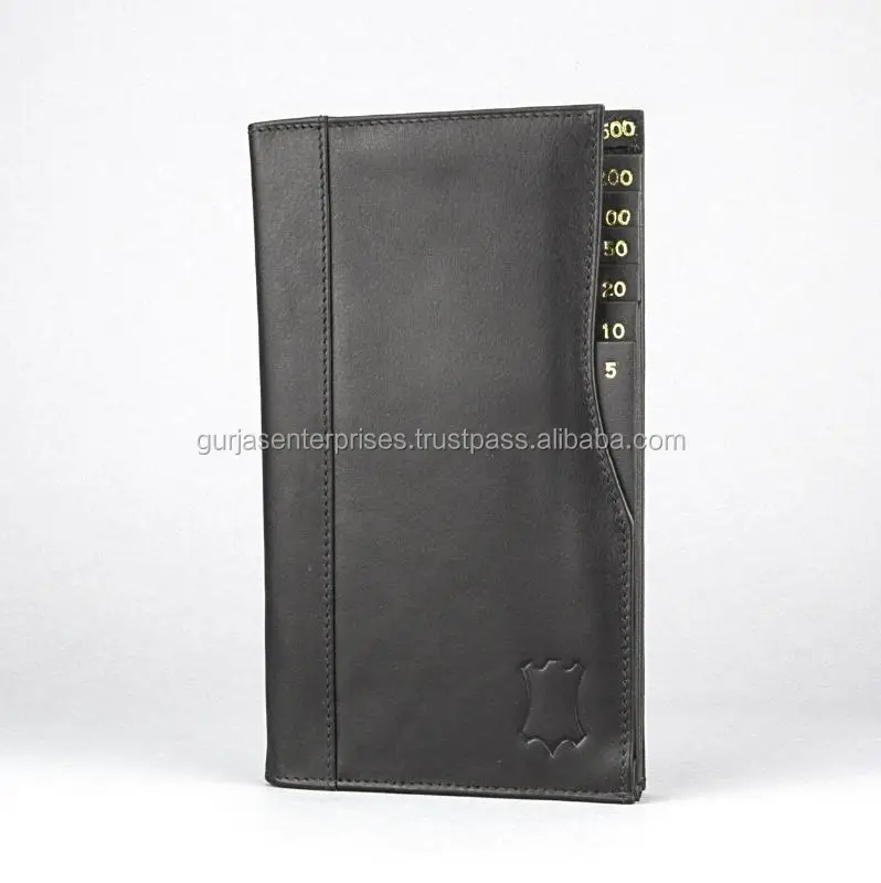 
Traveller wallets and Waiter wallets in genuine leather 