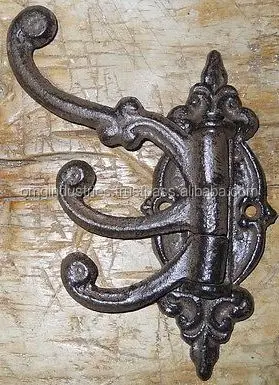 OMG Industries top sale fleur de lys curtain hold back hook tie back coat hook buy curtain tie back coat hook