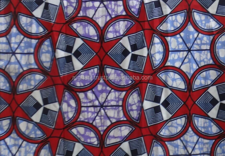 African Real Wax Prints Veritable Real Wax Printed Fabric Cotton Imitation Real Wax Fabric