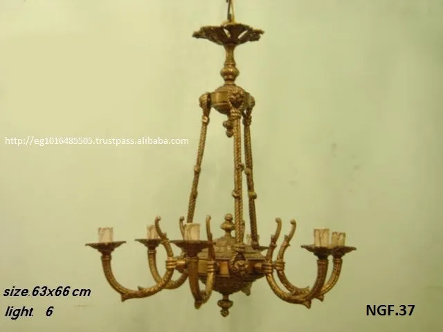 
brass chandelier 