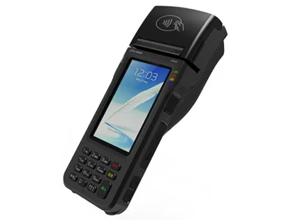 Integrated Mobile POS Terminal with 3G Barcode reader MSR Contact card Contactless card Printer