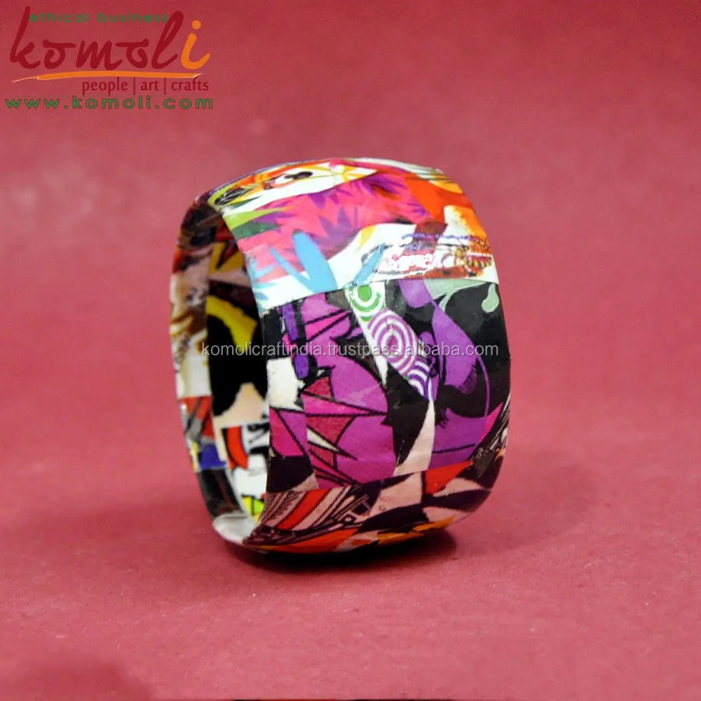 Пользовательский Декупажный браслет бумажный деревянный