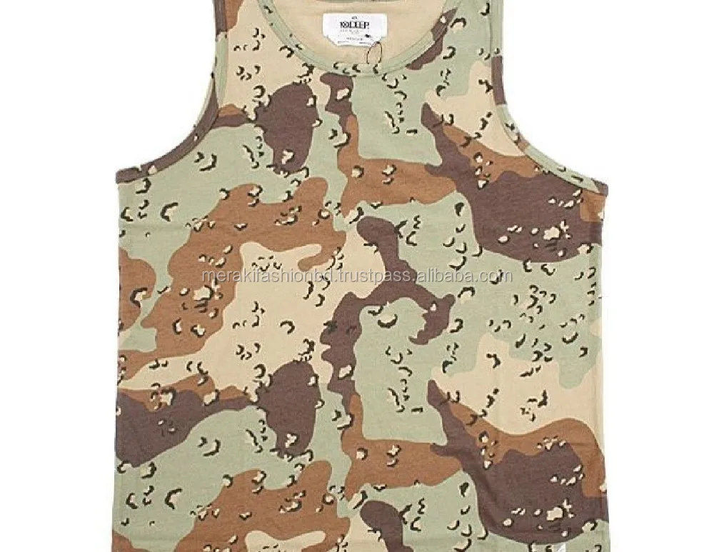 Rib fabric plain white men tank top for summer