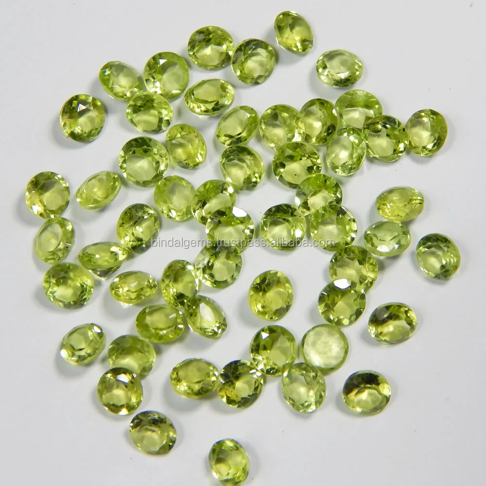 Натуральный Перидот свободная круглая огранка 4 мм драгоценный камень для изготовления ювелирных изделий без просверления незакрепленный высокого качества натуральный