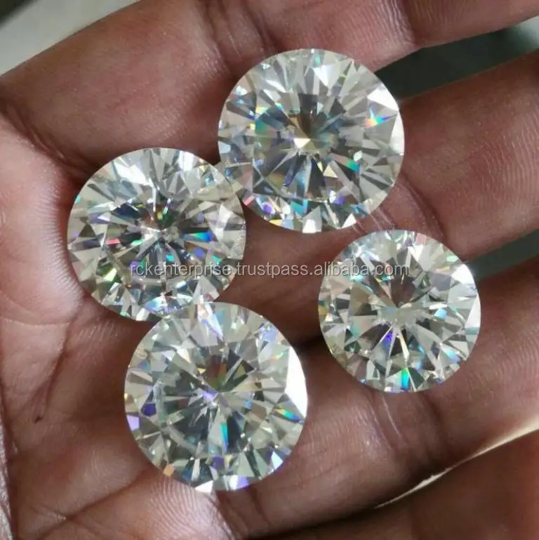 Big Size White round brilliant loose Moissanite lot for sale