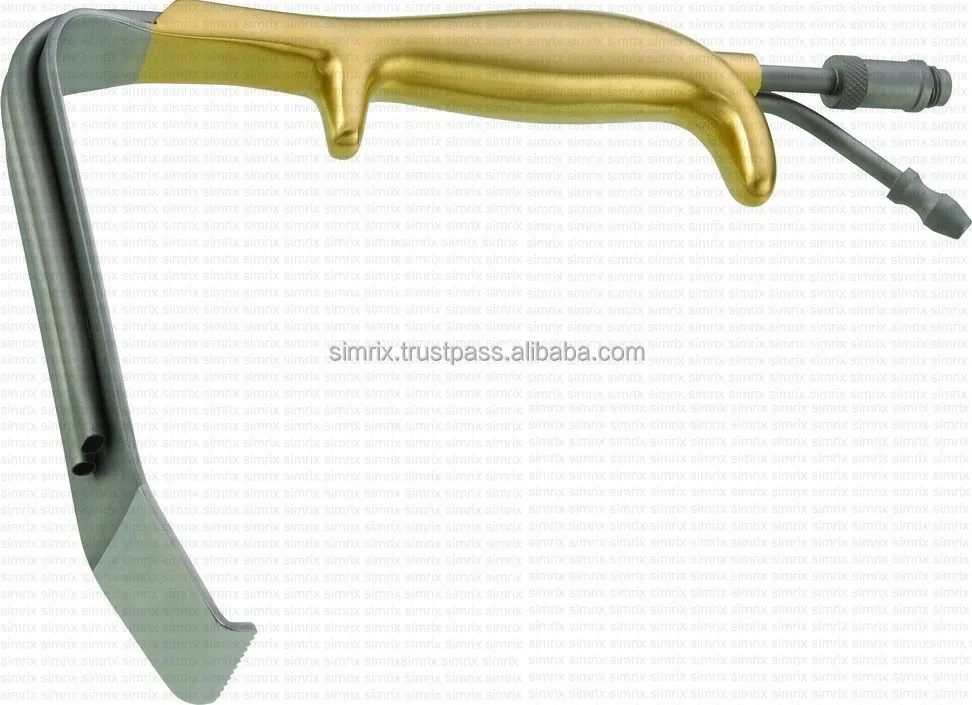 
CONVERSE Blade-Nasal Retractor 20mm x 10mm wide with Fiber optic light guide , Plastic Surgery Instruments, SIMRIX 