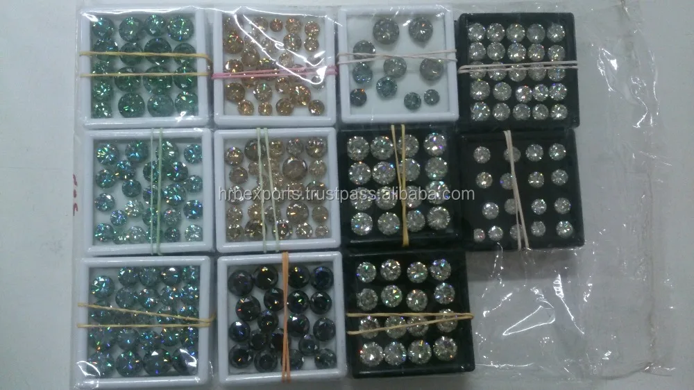 Cheapest Lab Grown Moissanite Diamond Wholesale Price for All Fancy Color From India USA, Green,yellow/brown/chocolate Color