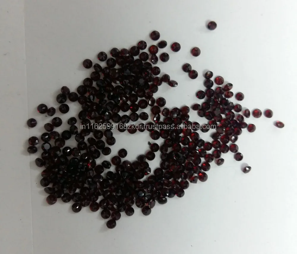 Finest top most quality natural garnet loose gemstones semiprecious red dark color round shape in all shapes and sizes
