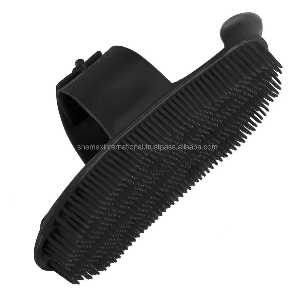 Shemax Horse Remove Mud Dirt Body Brush Plastic Curry Comb Pony Cattle Grooming Brush